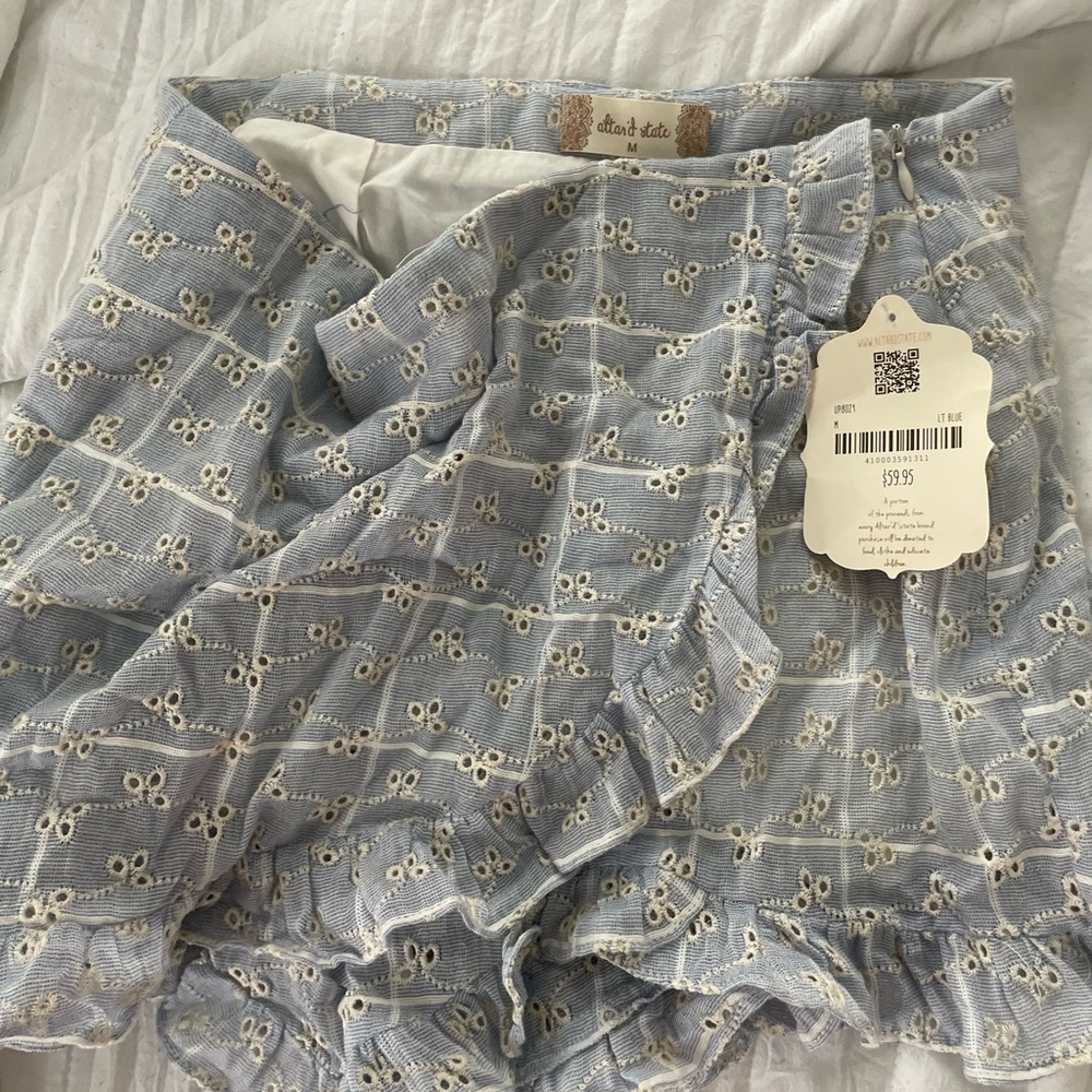 Altar’d State seersucker skort NWT